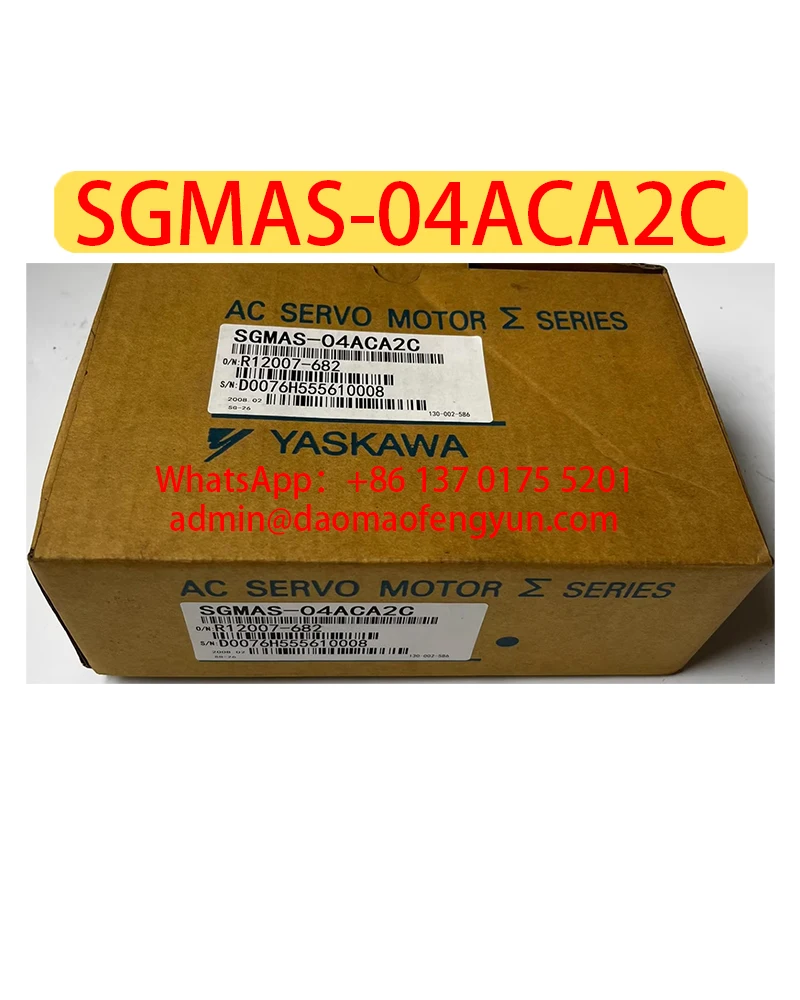 

SGMAS-04ACA2C Brand New Servo Motor SGMAS 04ACA2C，Fast shipping