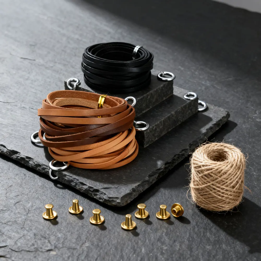 

5*2mm 3YD/Lot Black/Brown/Leather Color Flat Leather Rope/Cords DIY Necklace Bracelet Earrings Choker Jewelry Making Accessories