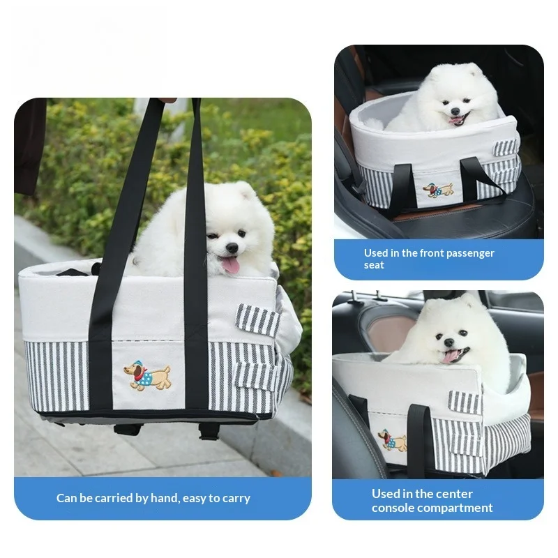 Cama portátil para perros y gatos en coche, nido lavable - imagen 2