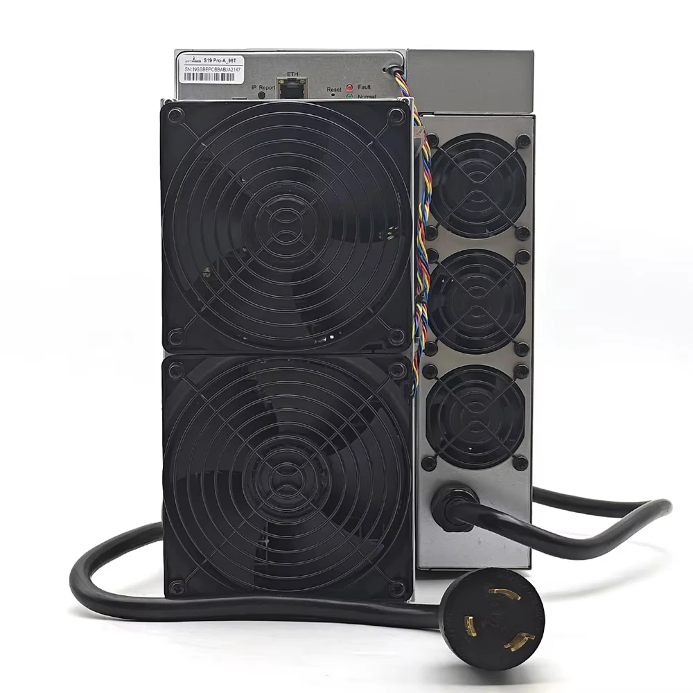 Bitmain Antminer S19J Pro 104TH/s SHA-256 Bitcoin Miner29.5J/TH طاقة منخفضة للغاية في المخزون مع PSU شحن سريع