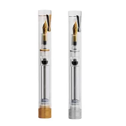 Majohn V1 Transparent Resin Fountain Pen EF/F Nib Vacuum Filling Ink Writing Pen Set for Business School Office Supplies Gifts