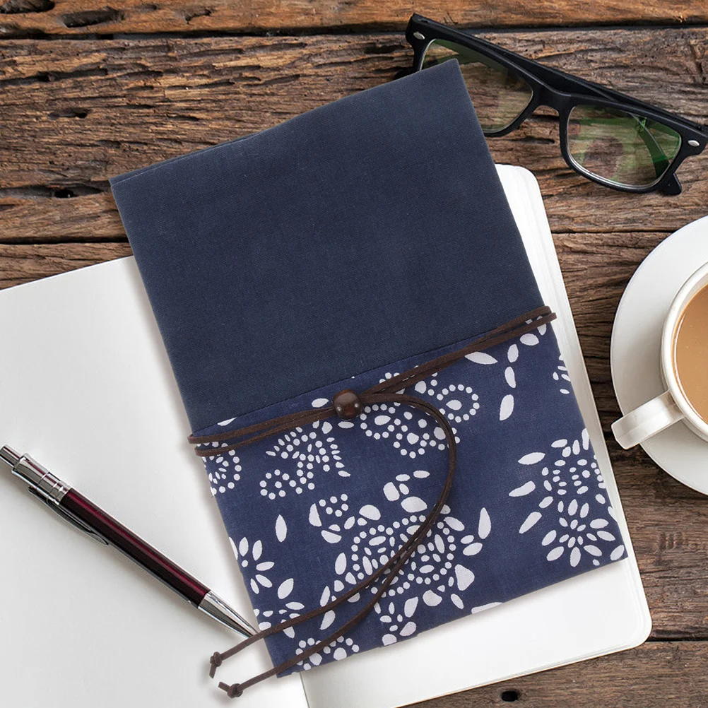 Protector for Protective Ink Blue Dyed Cloth Book Cover Stitching Decorative Sleeve