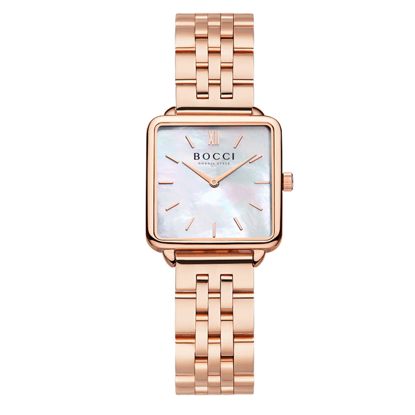 ساعة Bocci النسائية المربعة الصغيرة - ساعة يد عصرية مقاومة للماء للطلاب، ساعة نسائية ذات علامة تجارية