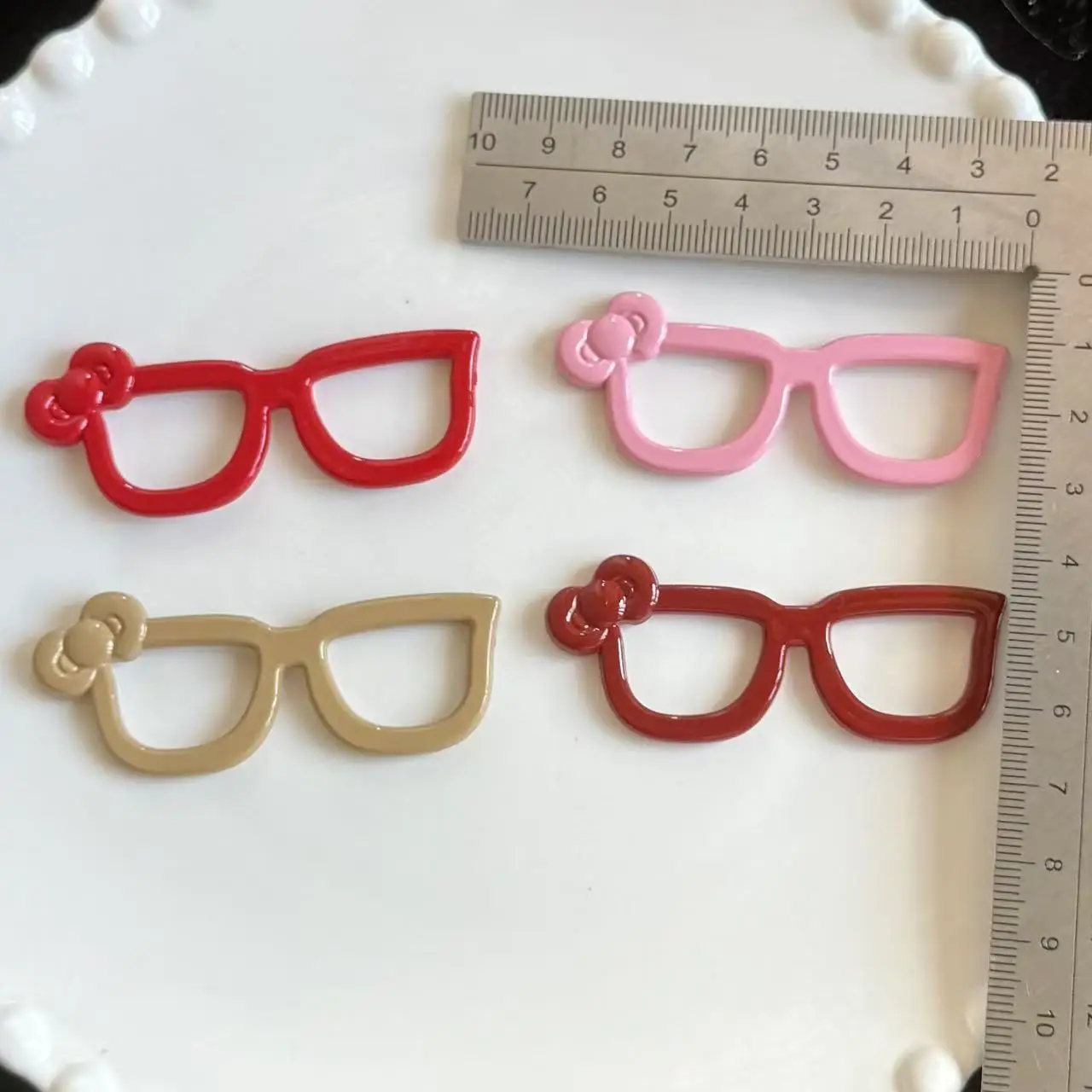 20*65mm resin cute cat glasses sweet cool style diy jewelry accessories keychain