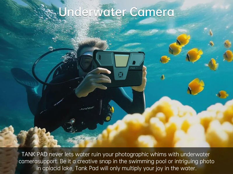 Unihertz Tank PAD 8849 Rugged Projector Tablet Android 32GB 512GB 21000mAh 10.95" FHD Dual Speaker Dimensity 8200 Tablet Phone