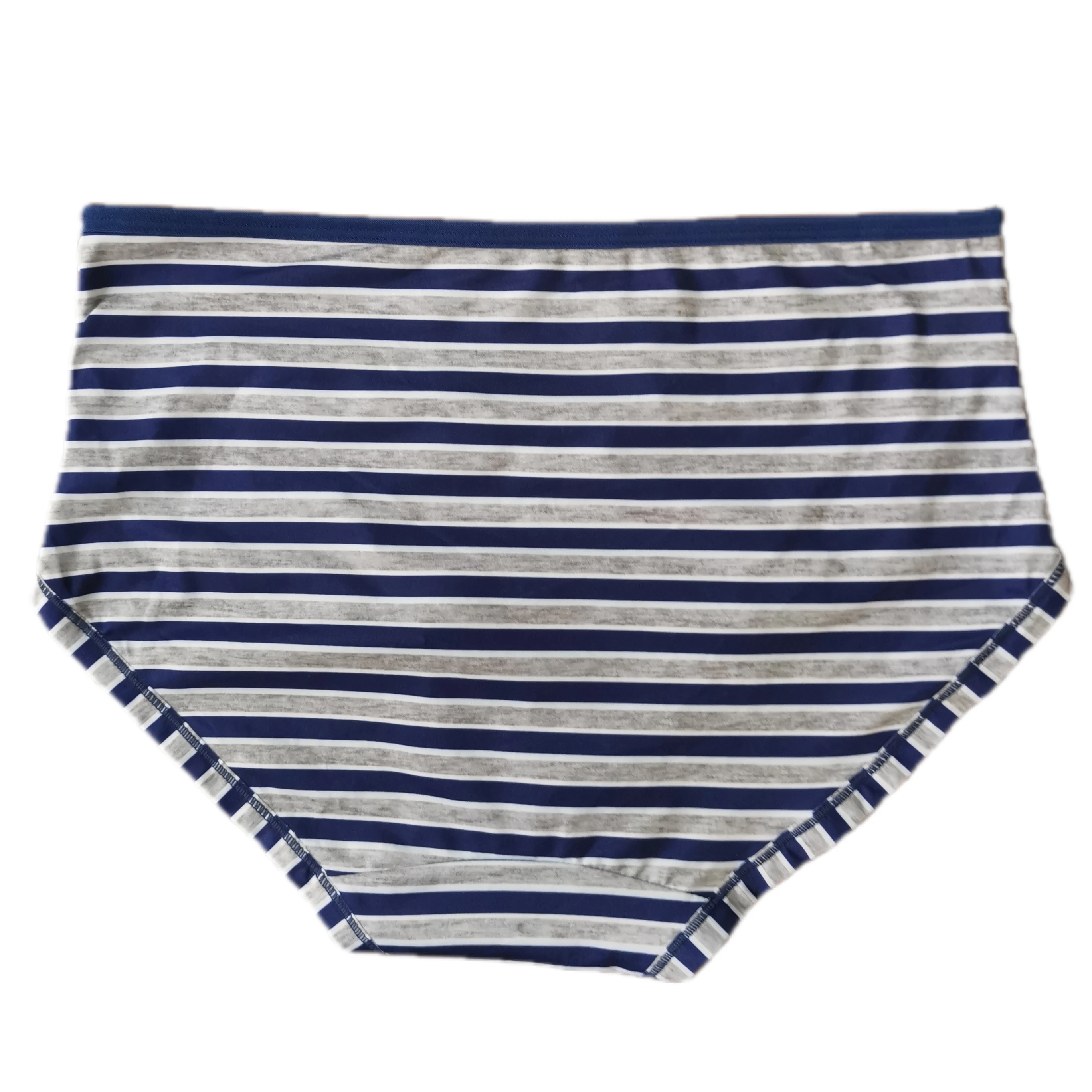Striped Print Women's Panties,Plus Size Woman Underwear Panti,Mid-waisted Female Panties,Modal Woman Clothing,Large Size Panty