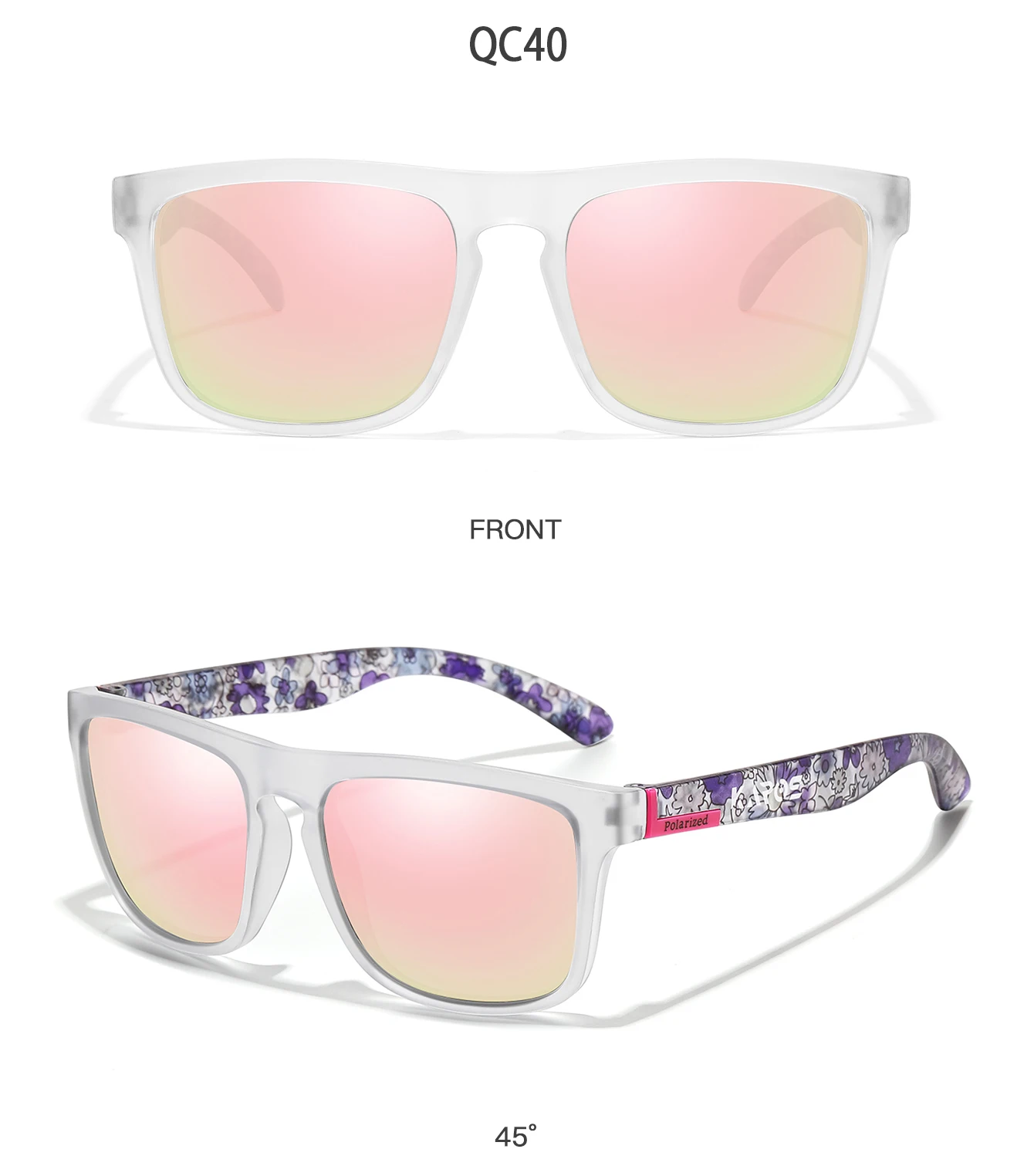KAROS Männer/Frauen Polarisierte Sonnenbrille Quadratischen Spiegel Marke Design Luxus UV400 Sonnenschirm Unisex Angeln Fahren Radfahren Wandern – Detail 33
