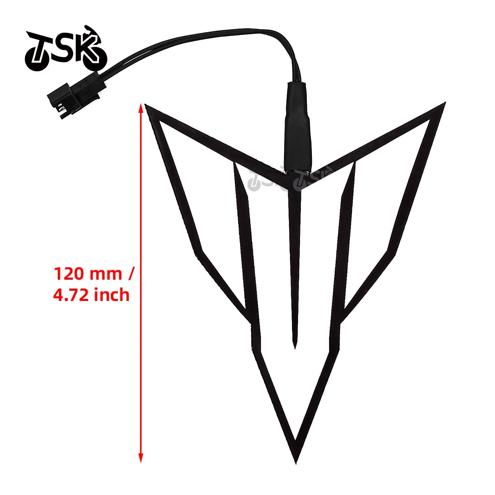 Luz noturna para passeio frio de motocicleta, adesivo para yamaha mt 03 mt 07 mt 09 mt 10 mt 125, decalque para capacete de motocicleta