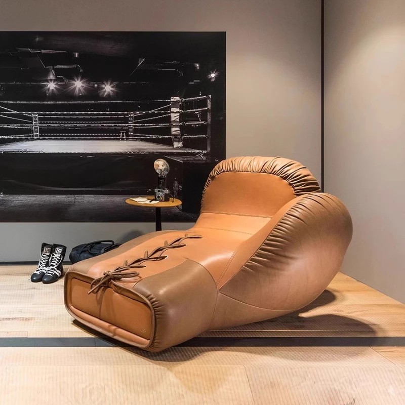 

Minimalist special-shaped gloves sofa living room bedroom leather chaise longue