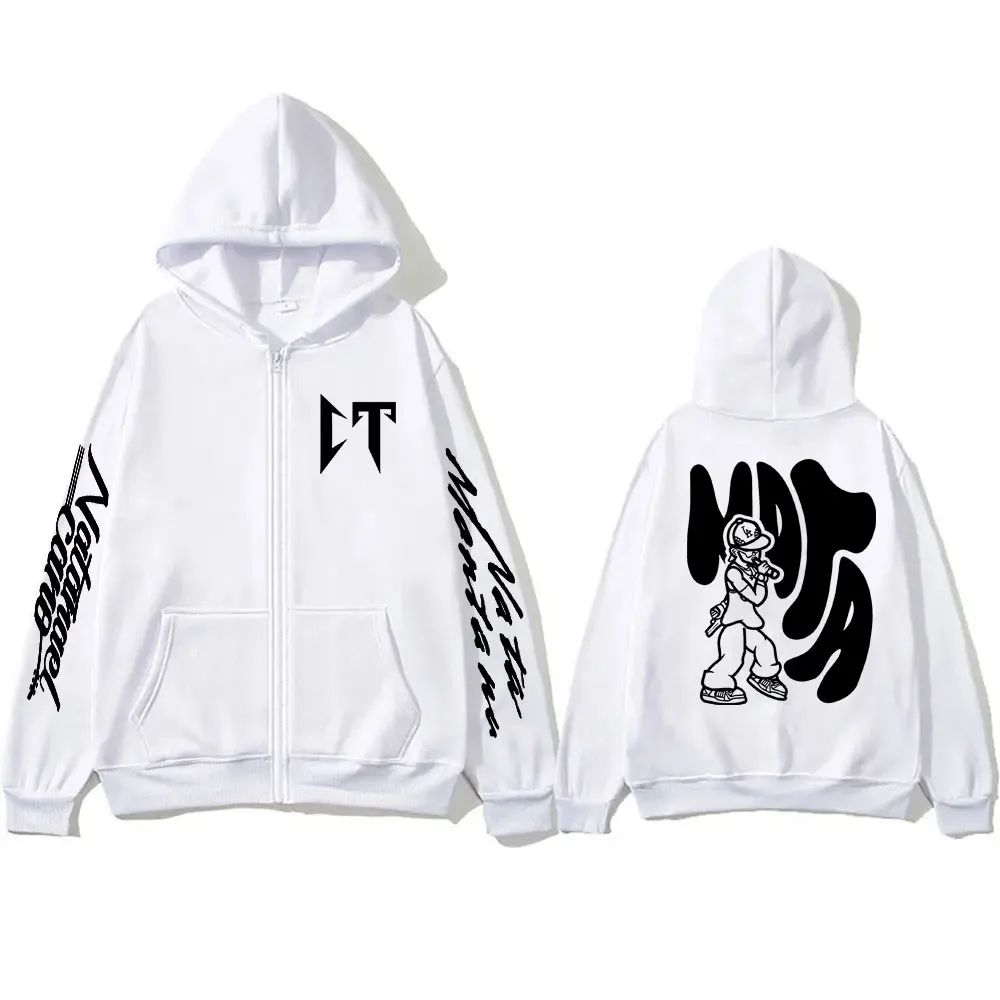 Sudadera con capucha de la cantante Natanael Cano Nata Montana Corridos Tumbados para hombre y mujer, chaqueta con cremallera de Hip Hop, sudaderas
