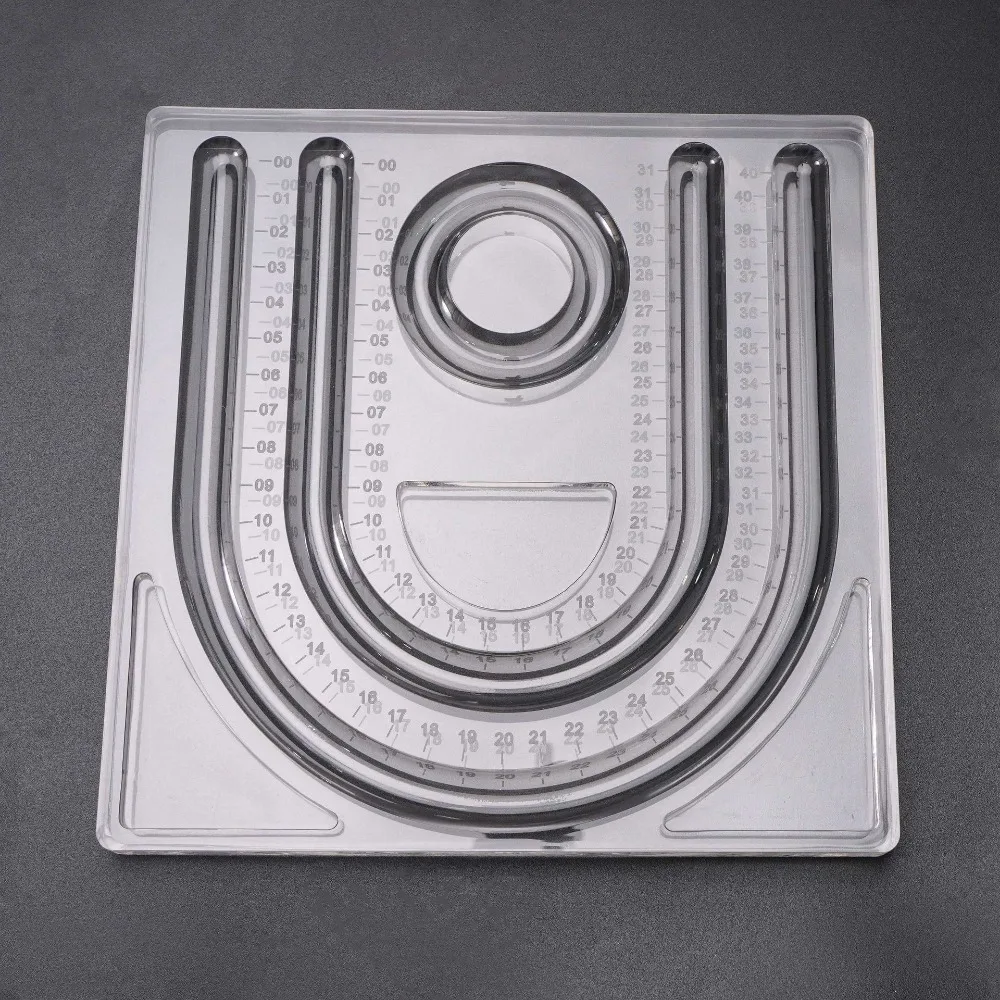 

Акриловый браслет, доска для бисероплетения, несколько канавок, прозрачный лоток для дизайна ожерелья, измерительная доска для рукоделия, лоток для изготовления хрустальных ювелирных изделий