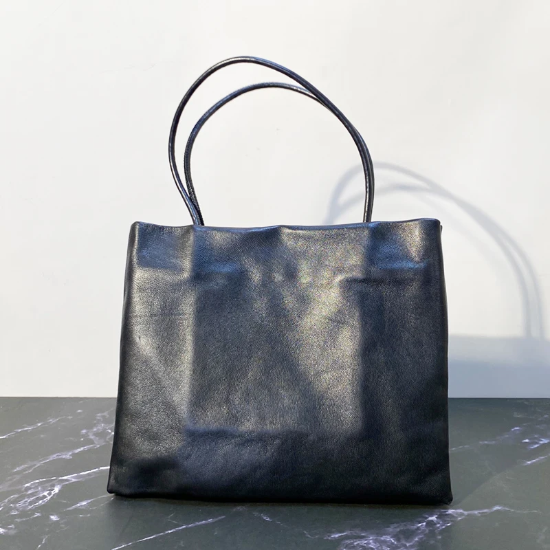 Leather Small Double Layer Slim Bags For Women Luxury Designer Handbags And Purses 2026 New In Sheepskin Top Handle Carry Wrist