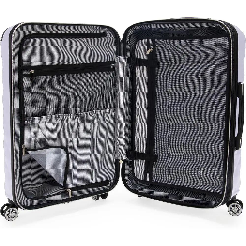 Kenneth Cole Reaction Diamond Tower 24 Expandable 8-Wheel Spinner Suitcase in Lavender