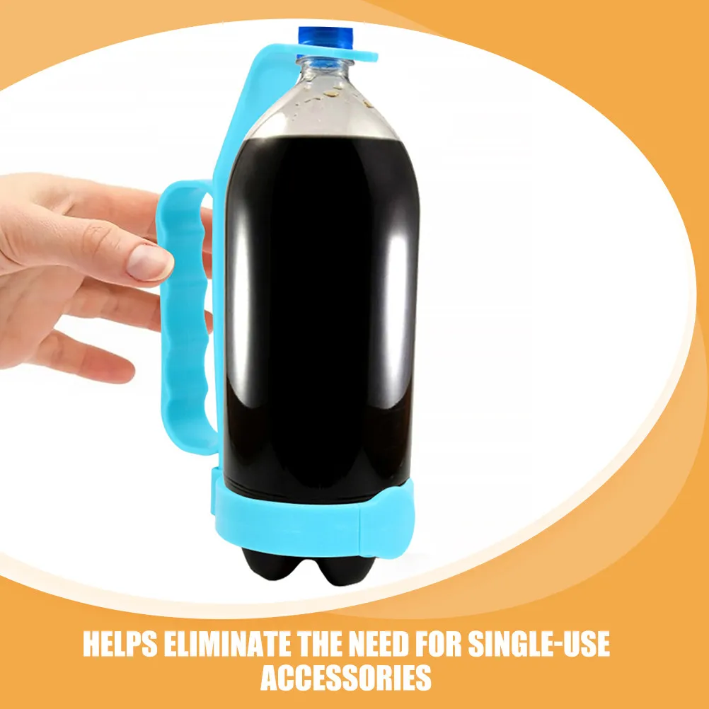 

2 шт. прочных пластиковых ручек для переливания напитков, для бутылок с газировкой, для кемпинга, пикников, переноски напитков на открытом воздухе