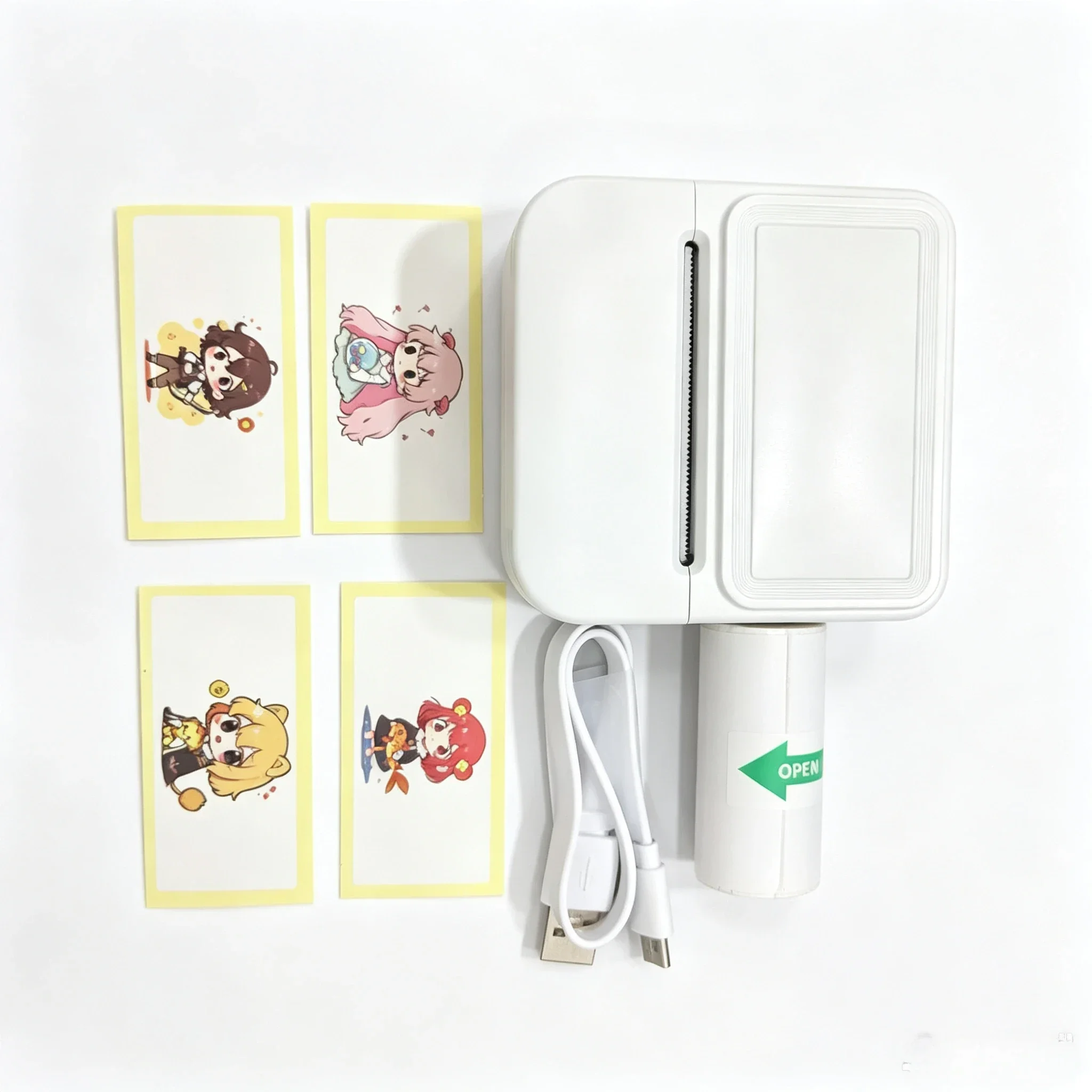 mini Bluetooth thermal printer, including  rolls of paper, suitable for student error questions, notes, diaries, photo