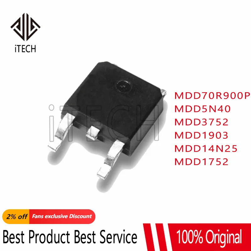 5pcs MDD70R900P TO252 70R900P TO-252 70R900 MDD5N40 5N40 MDD3752 MDD1903 MDD14N25 14N25 MDD3752RH MDD5N40RH MDD1752 MDD1903RH