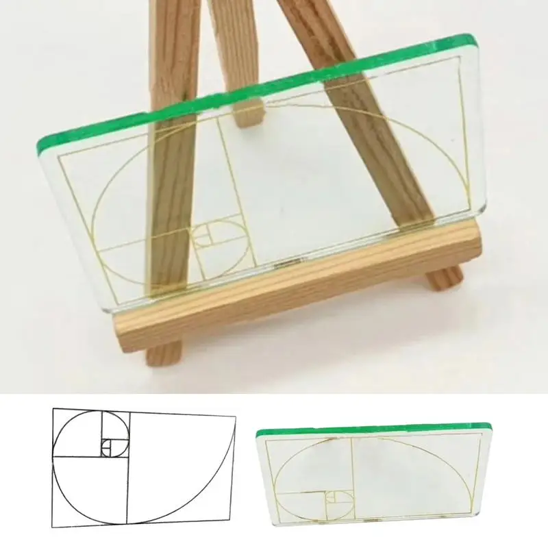 

Transparent Acrylic Golden Ratio Viewfinder Golden Section Finder Golder Ratio Ruler Tools for Designer Architects Drafting