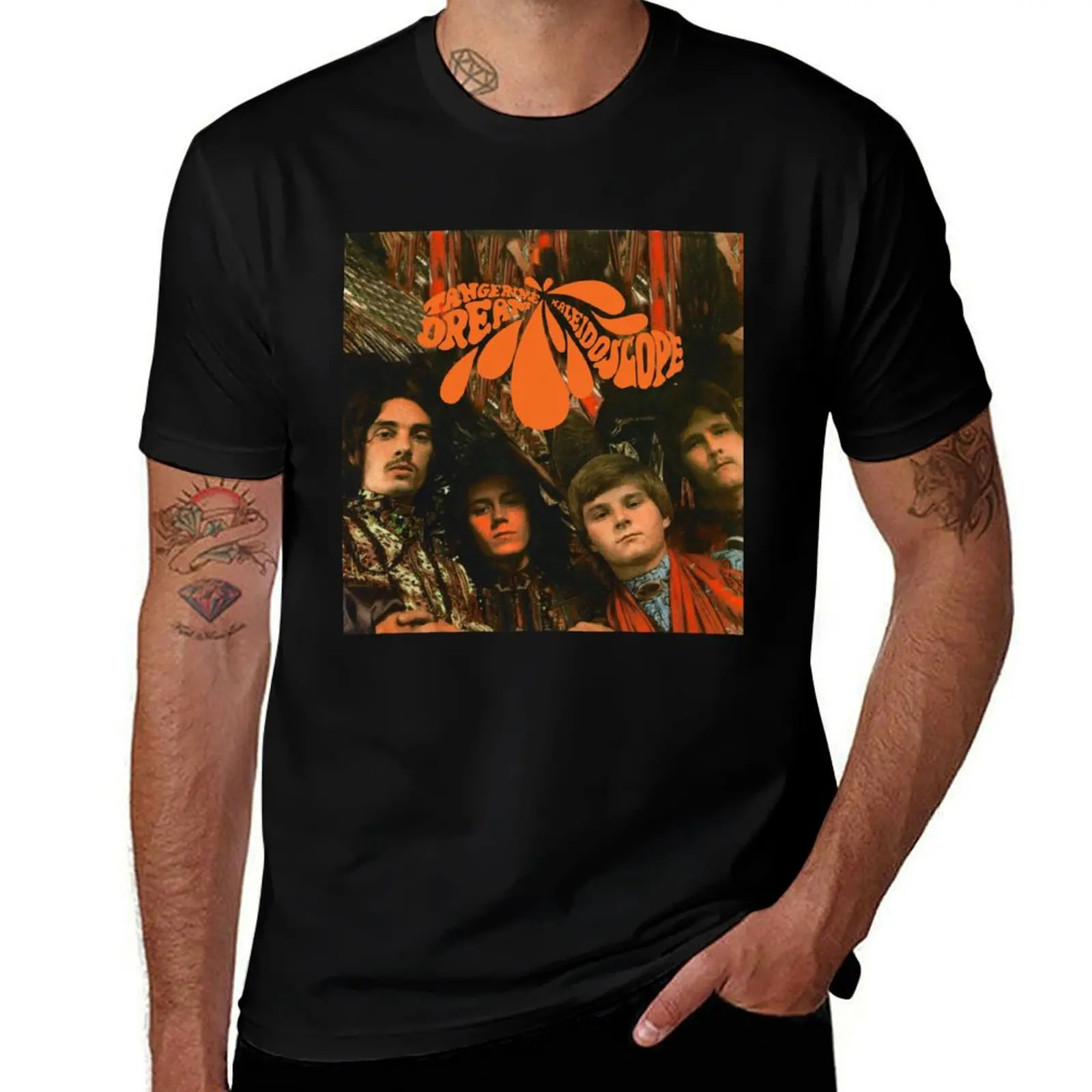 

Kaleidoscope UK Band Tangerine Dream Album Artwork Cover T-Shirt blue lock oversize t-shirts man Luxury man T-shirt men