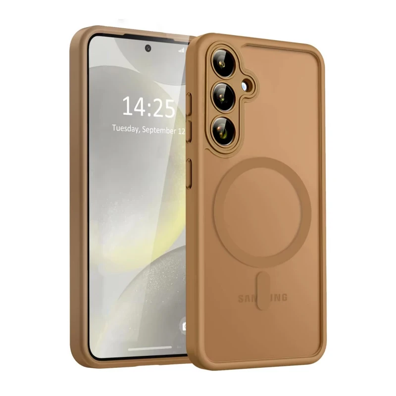 Luxury Matte Translucent Shockproof Magnetic Case for Samsung Galaxy S26 S25 Edge S24 S23 S22 Ultra Plus For Magsafe Back Cover