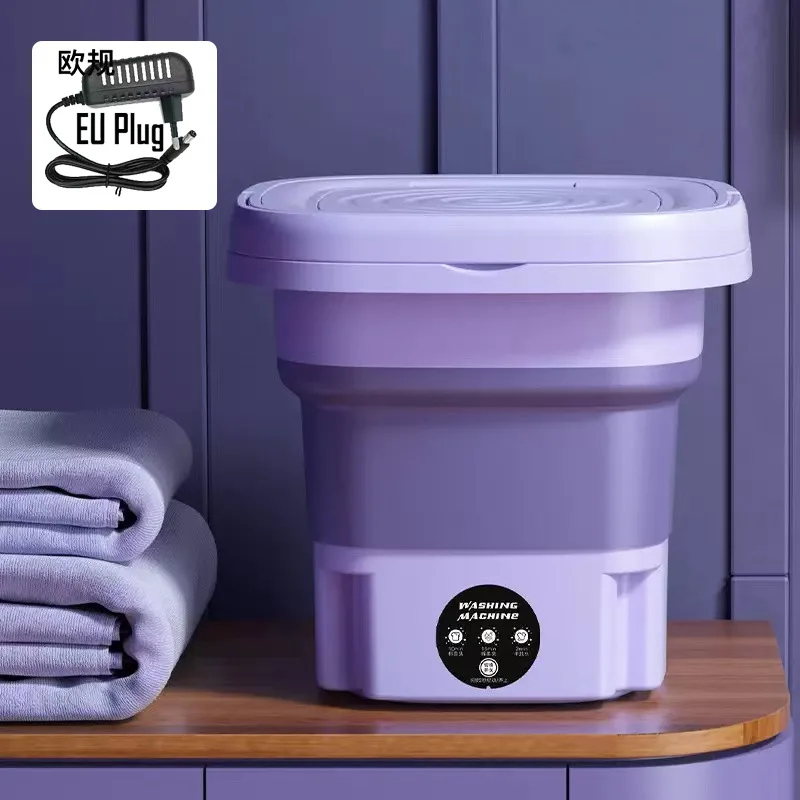 

Folding Washing Machine Mini Student Dormitory Underwear Socks Small Washing Machine Portable Laundry Bucket Gifts