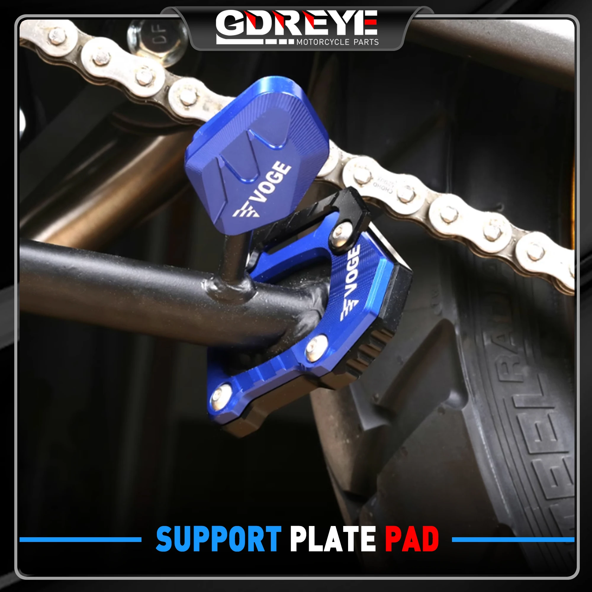 For VOGE 525DSX Motorcycle Enlarge Kickstand Side Stand Extension Pad Foot Support Plate 525DSX DS 525 DS525 DS/DSX 525 Plate