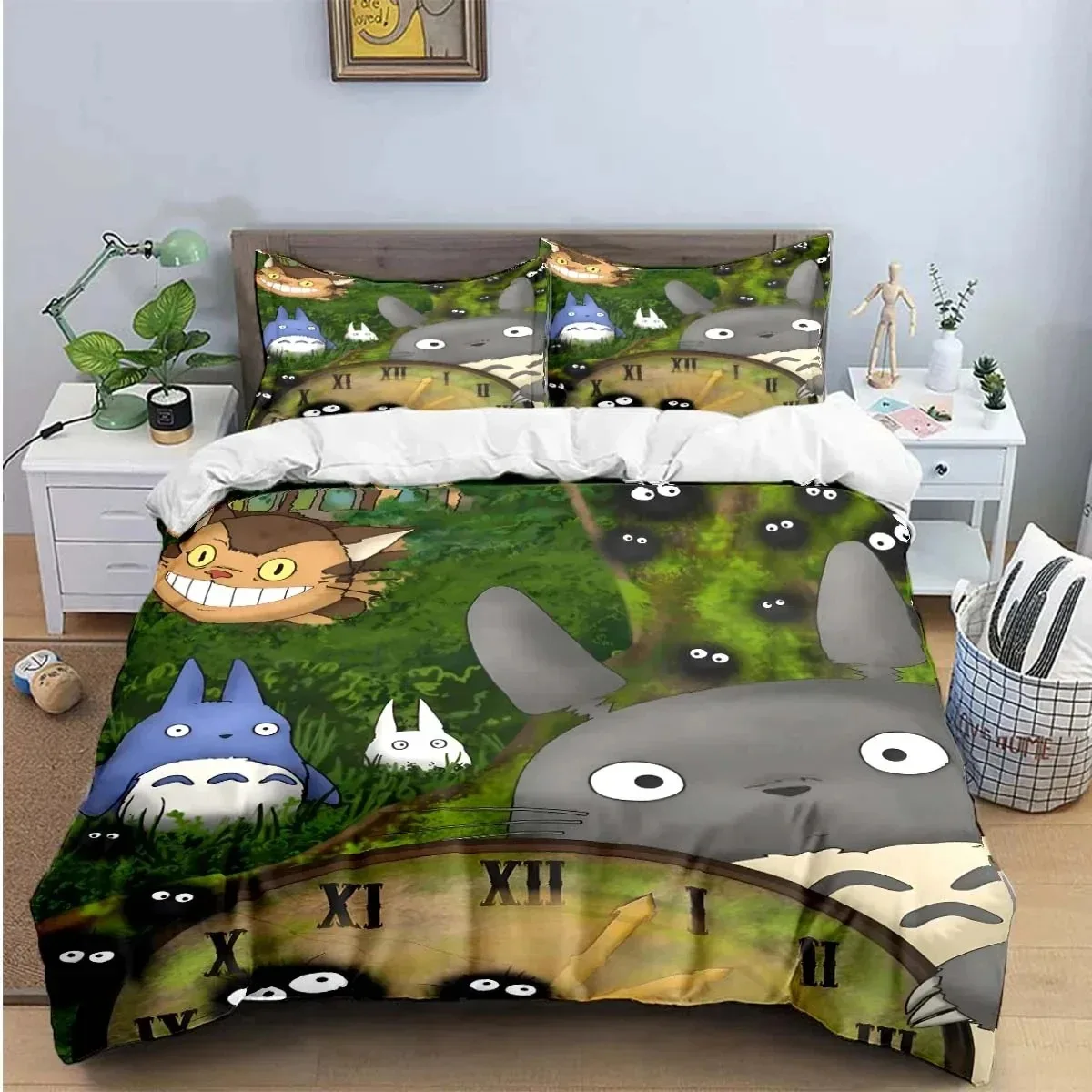 Chinese Chinchillas Cat Fashion Anime 3D Print 3pcs Bedding Set Duvet Cover Comforter Bed Youth Kids Girl Boys Gift Home Textile