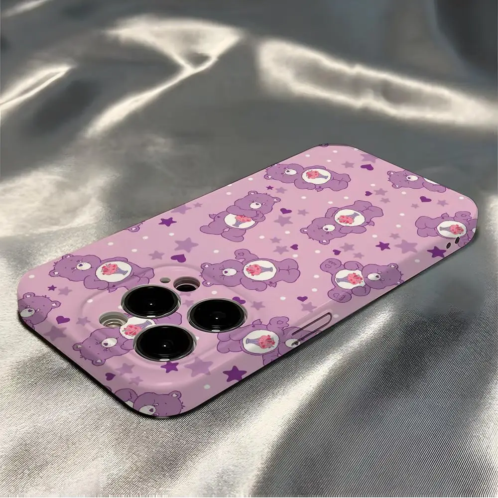 C-care B-bears Phone Case For IPhone 16 Pro Max 15 14 13 12 11 Pro11 Mini 2025 16 Glossy HD Film Cover
