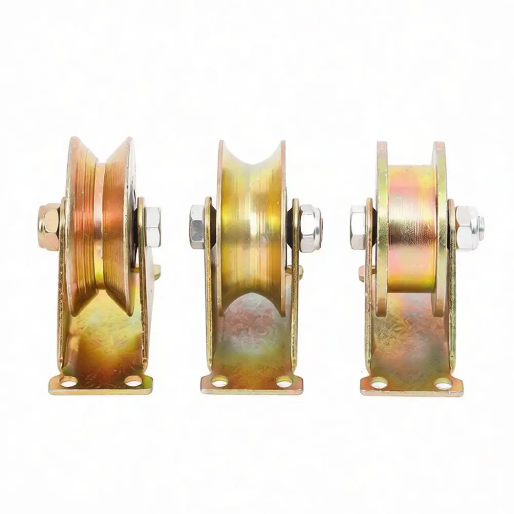 Industrial Sliding Track Pulley For Jinyang Groove Wheel V Type U Type Steel Bearing Hardware Material Handling Part