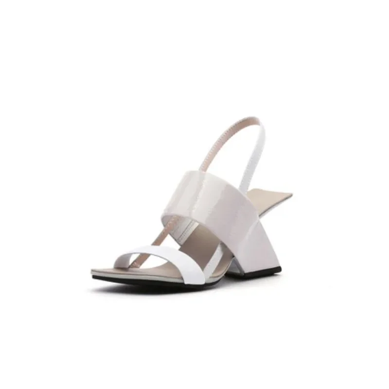 

2025 S/S Euro-Chic Women's Single-Strap Slide Sandals - Peep-Toe Minimalist & Beach-Ready Breathable Footwear