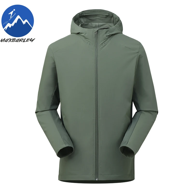 Maxbarley Premium Men Jacket Classic Hooded Outdoor Adventure Waterproof Coat Fashion Daily Style Lightweight Autumn Garment