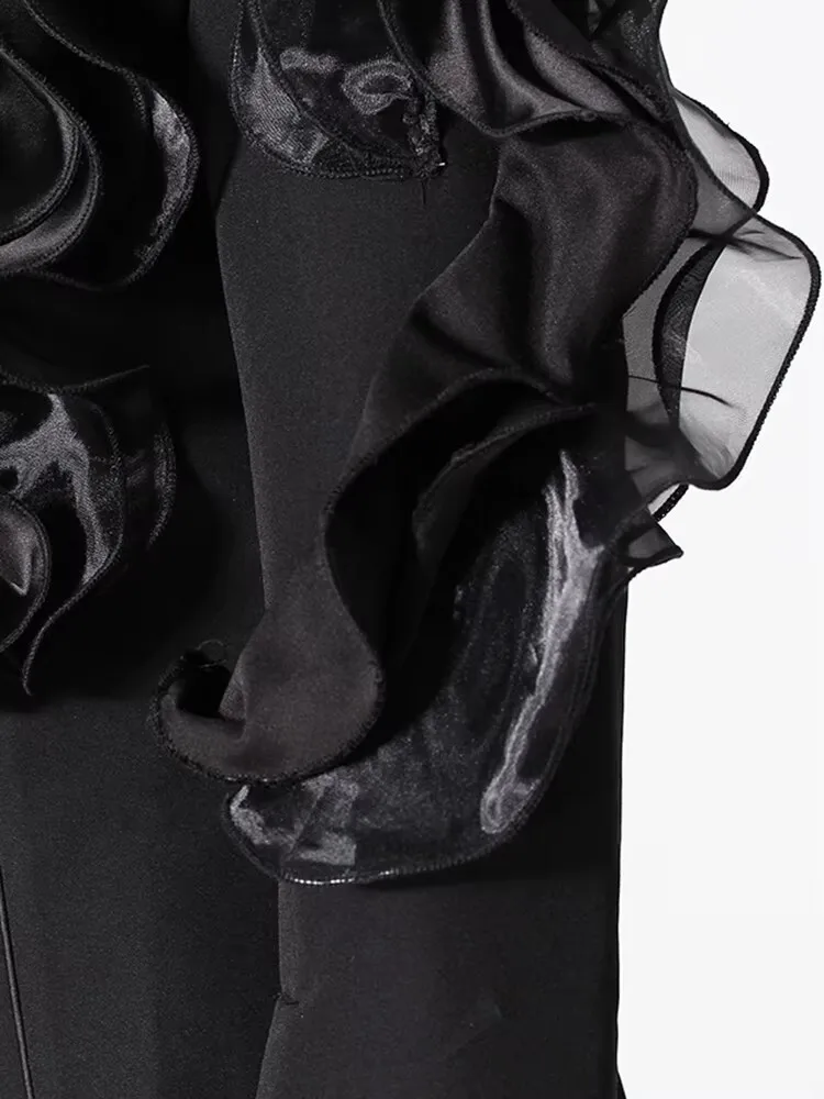 FANAN Mesh Ruche Ontwerp Blazers vrouwen Verzamelde Taille Fit Jassen Tij Vrouwelijke Jassen Temperament Kleding 2025, Lente Nieuwe