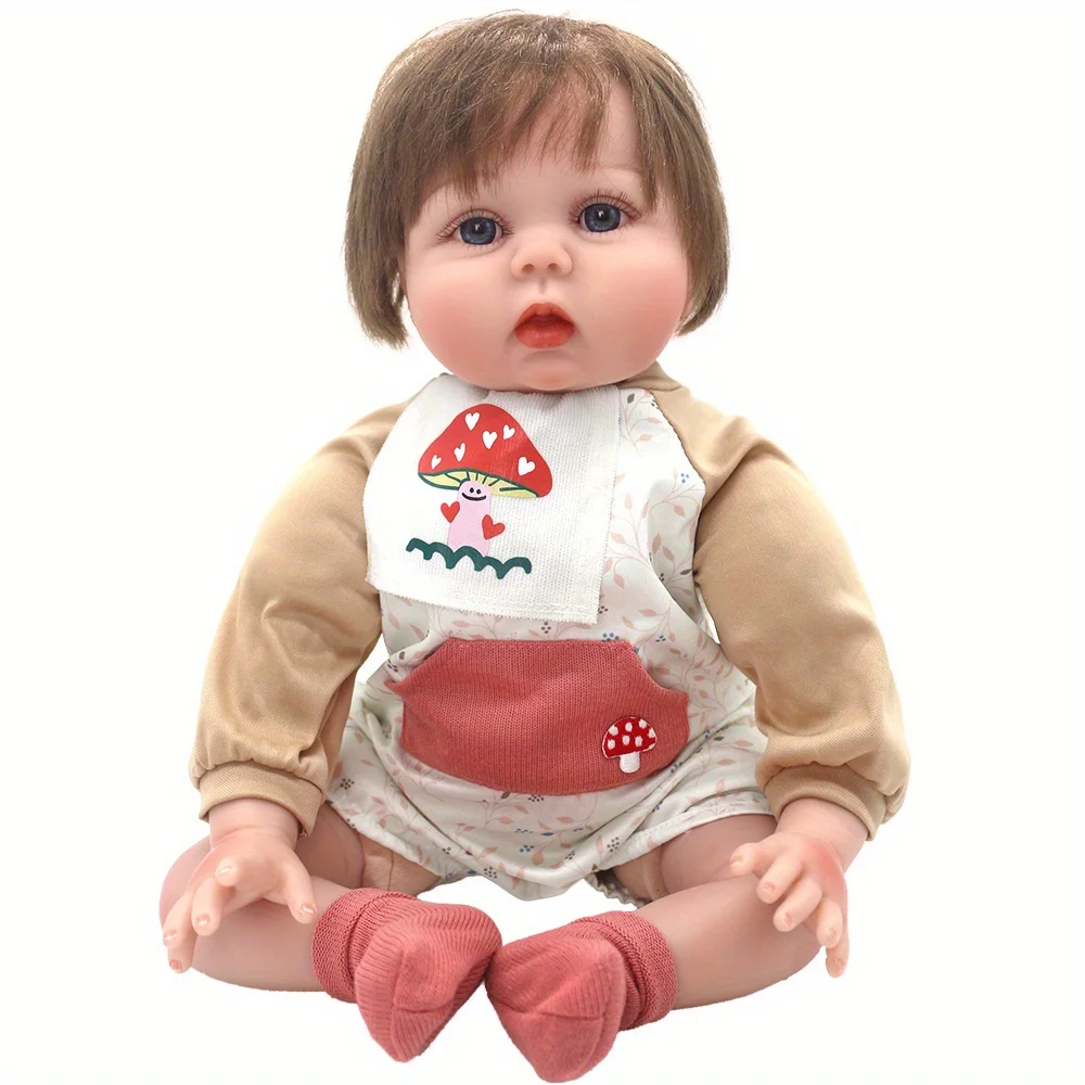 1 set of mushroom outfit doll clothes for 22-inch (55CM) NPK silicone dolls. Suitable for NPK silicone dolls