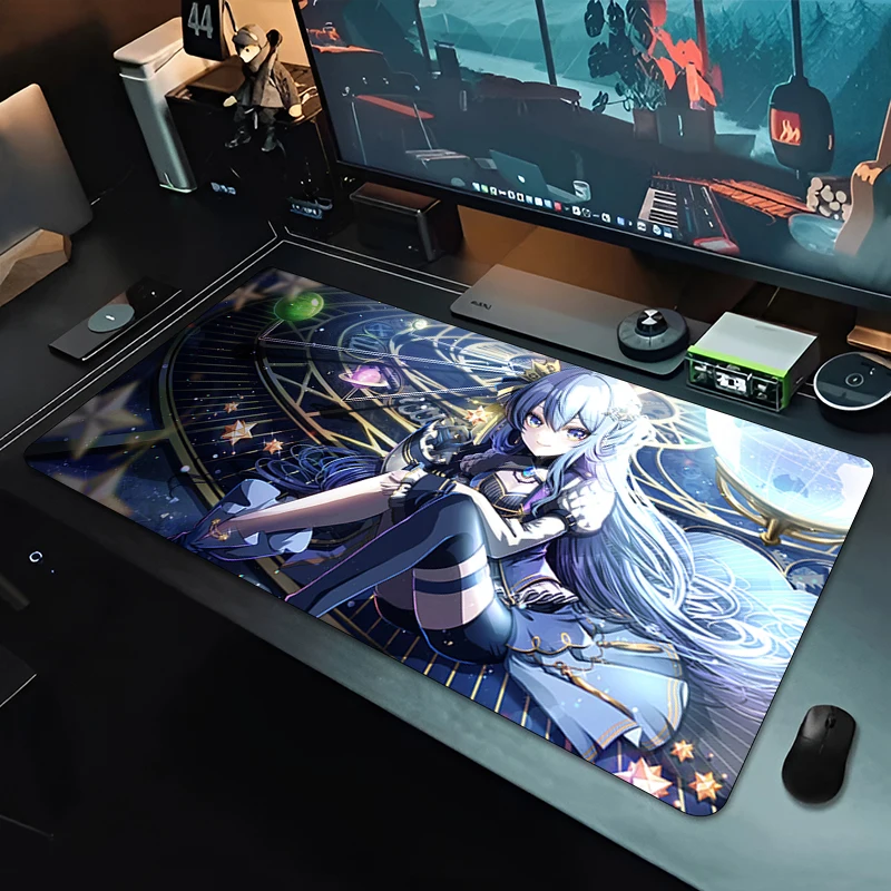 Hoshimati Suisei Mousepad Computer Game Mouse Pad Gaming Accessories Large Printing Deskmat Keyboard Pad PC Carpet HD Mausepad
