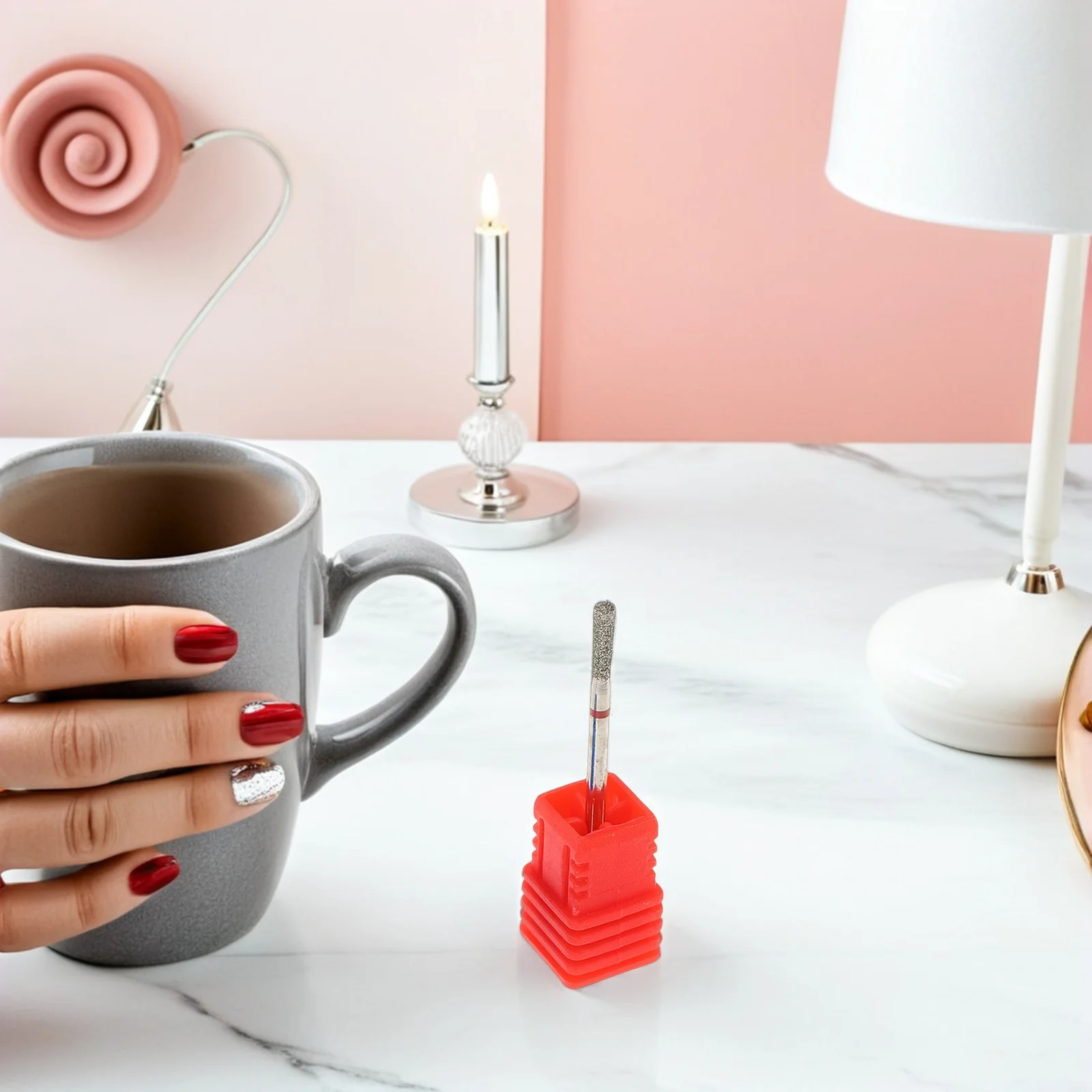 

10 шт., набор сверл, твердосплавный конус для русского маникюра, уход за кутикулой, шлифовальный станок для ногтей, тонкий грубый буферный бит для ногтей