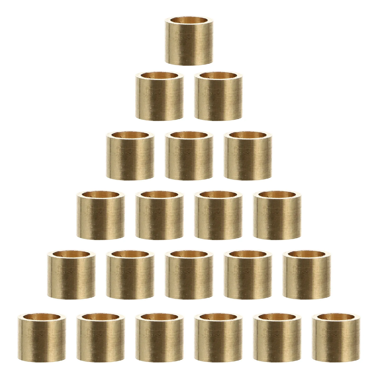 

20Pcs Copper Billiard Cue Ferrules High-Density Copper Material Pool Snooker Cue Stick Replacement Hoops Portable Convenient