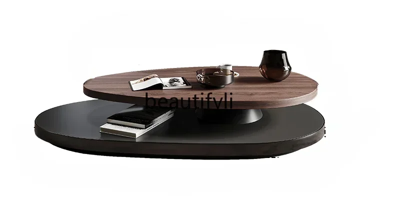 

Style Minimalist Coffee Table Small Apartment Living Room Home Tea Table Advanced Oval Simple Coffee Table