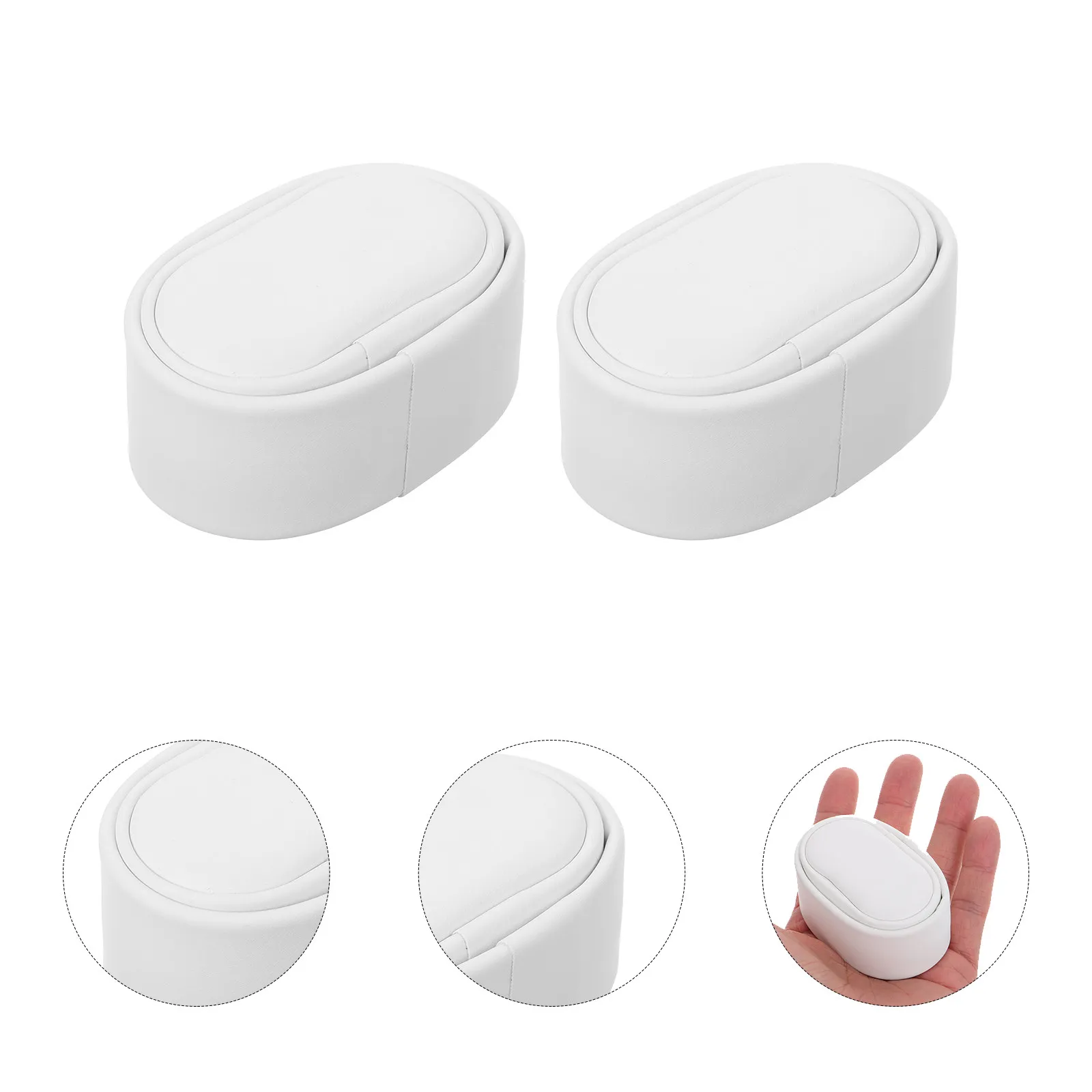 

5Pcs Mini Watch Pillows PU Small Box Pillow Inserts Watch Cushion Pads for Display Jewelry Holder Travel Office Home