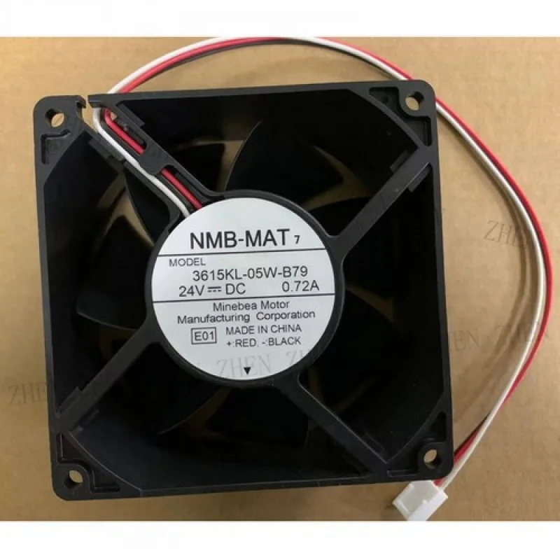 

Y 1PCS New for NMB-MAT 3615KL-05W-B79 24V 0.72A 3-wire inverter fan # QW.