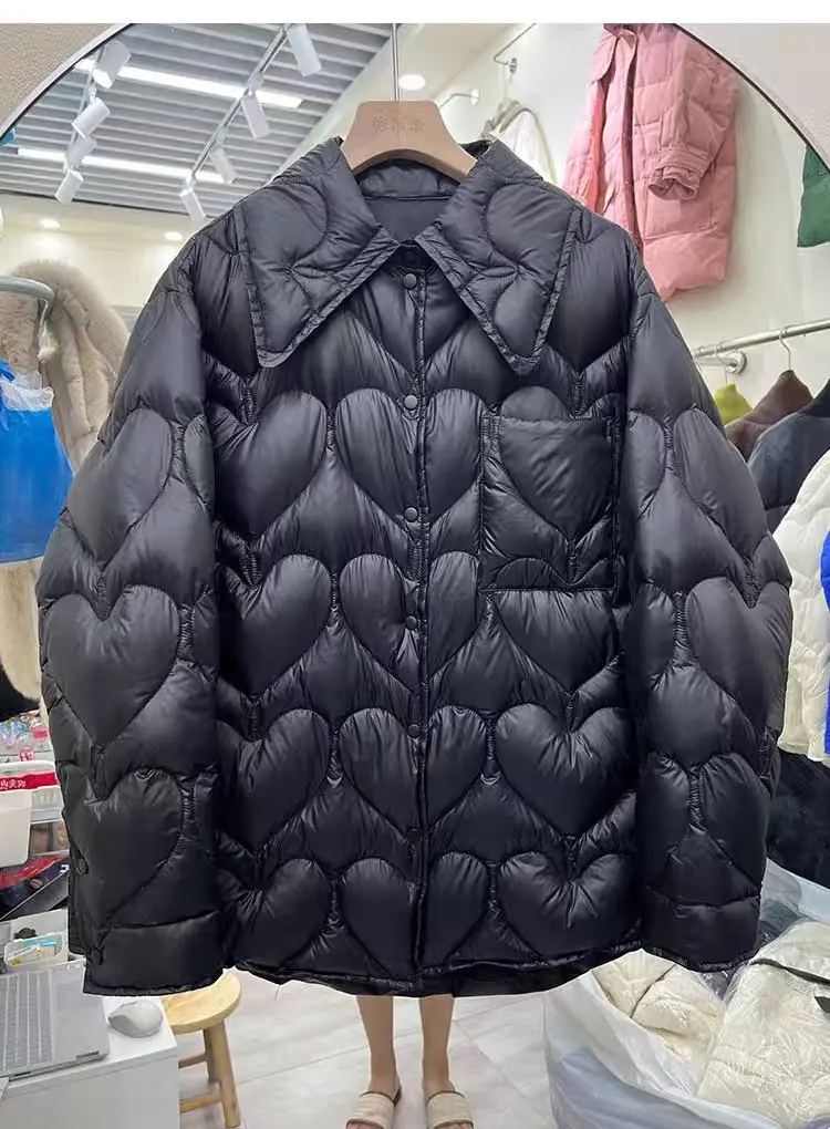 الخريف والشتاء المرأة الجديدة أسفل سترة التنقل قميص فضفاض خفيفة الوزن أسفل سترة