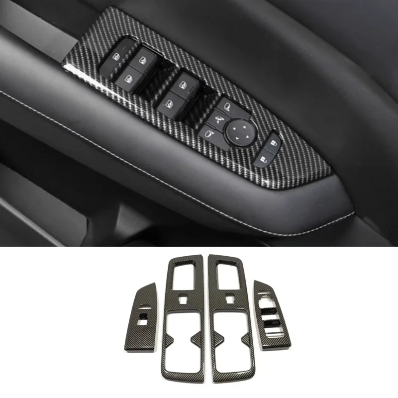 For Nissan Pathfinder 2024 Interior Accessories Rear Air Outlet Decorative Frame Anti-kick Window Lift Switch  Protective Cover