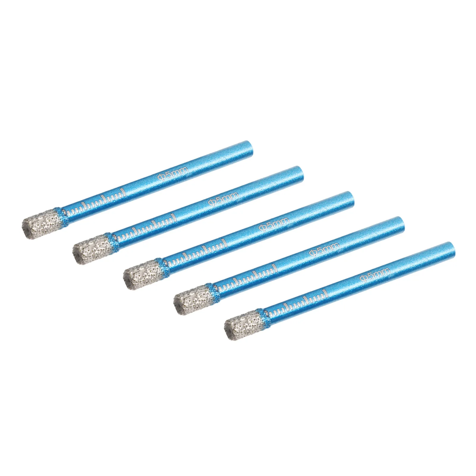 Dry Drill Drill Bit Workshop Equipment 5PCS 5mm Round Shank Power Tool For Glass Marble Granite
