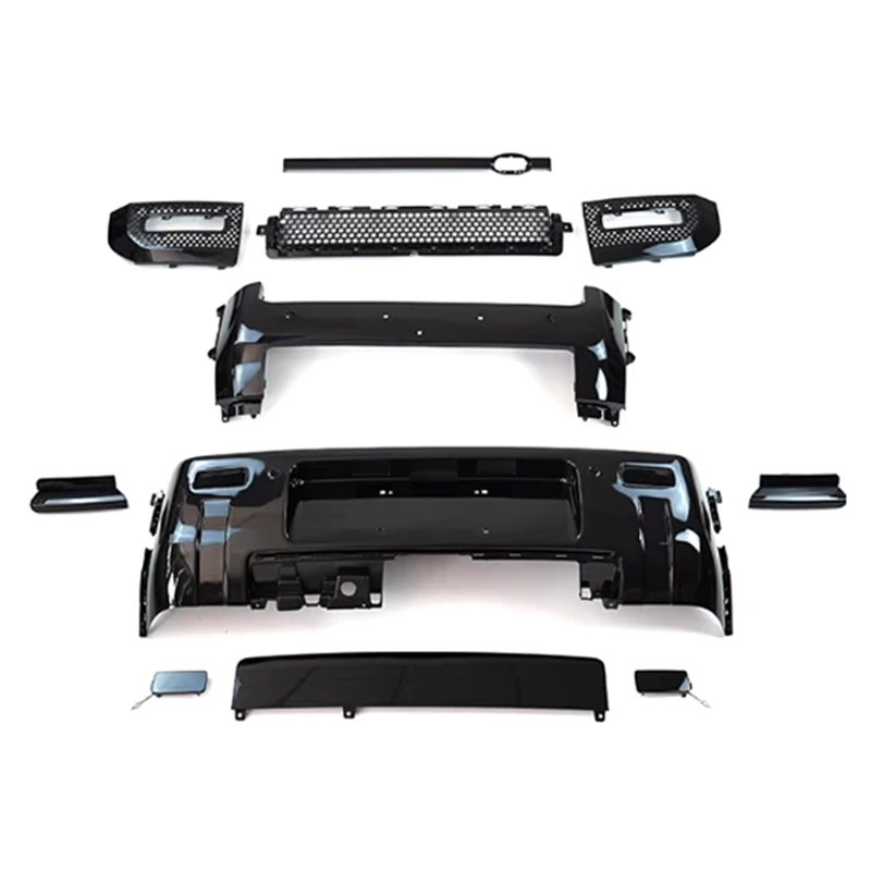 Voor Land Rover Defender 2020+ Body Kit Autobumpers Glanzend Zwart Voor Achter Bumper Body Kit Auto Accessoires