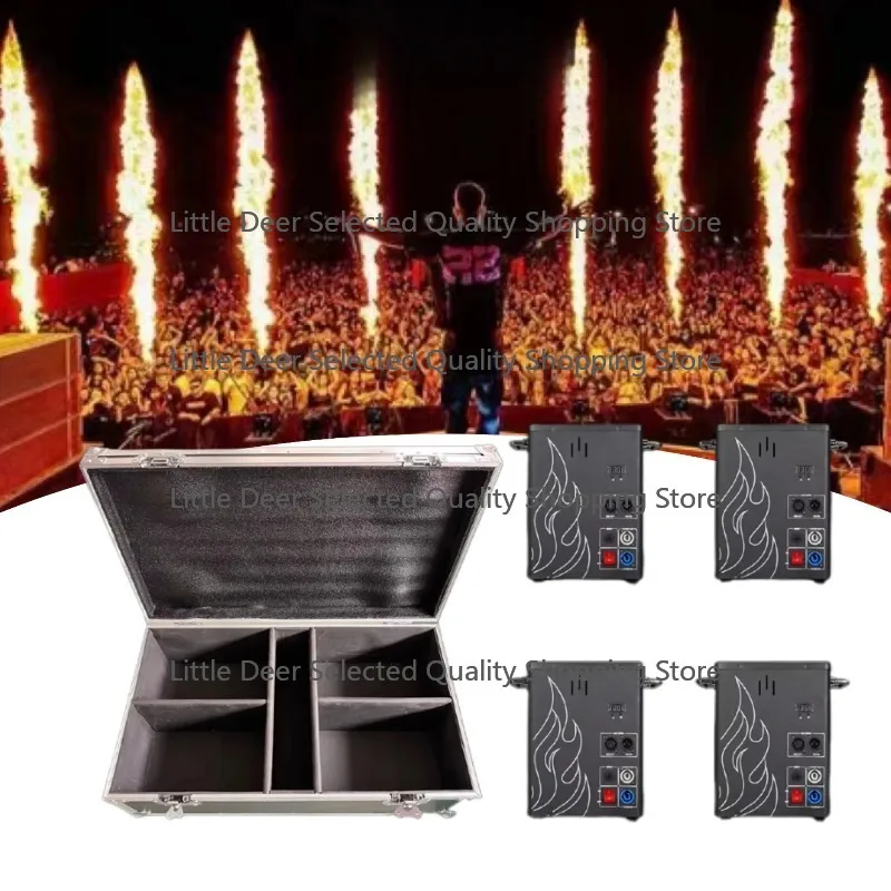 SP 4pcs With Flight Case 200W Stage Flame Thrower Dmx Fire Flame Machine Stage Fire Machine Dmx Fire Machines for Stage