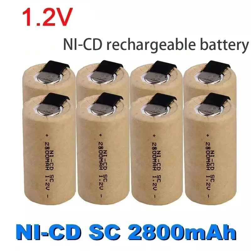 

100% Original 2024 New SC 2800mah 1.2v Battery NI-CD Rechargeable Battery for Electric Screwdrivers, Electric Tools, etc