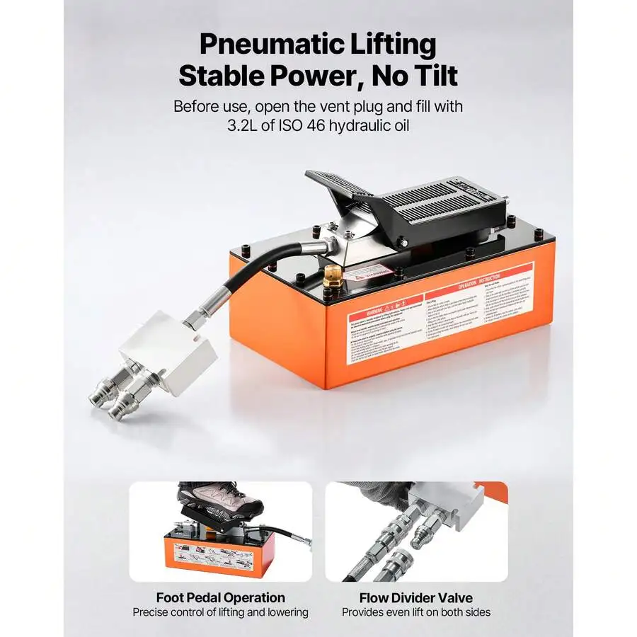 Portable Car Lift, 7000 Lbs Capacity, Heavy Duty Steel Truck Lift With 26.8