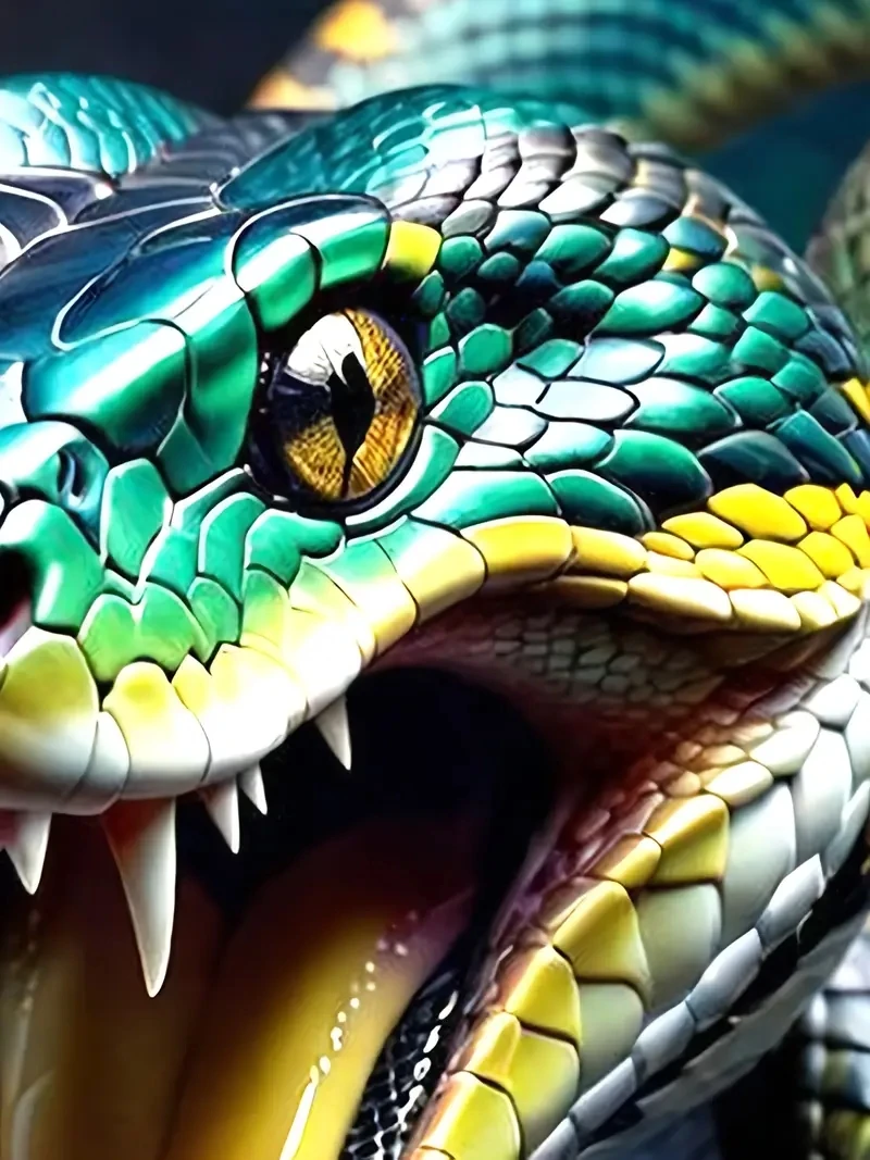 Męska koszulka z krótkim rękawem w rozmiarze plus size z nadrukiem węża 3D, luźna i swobodna, miękka, wygodna i oddychająca, odpowiednia do sportów na świeżym powietrzu