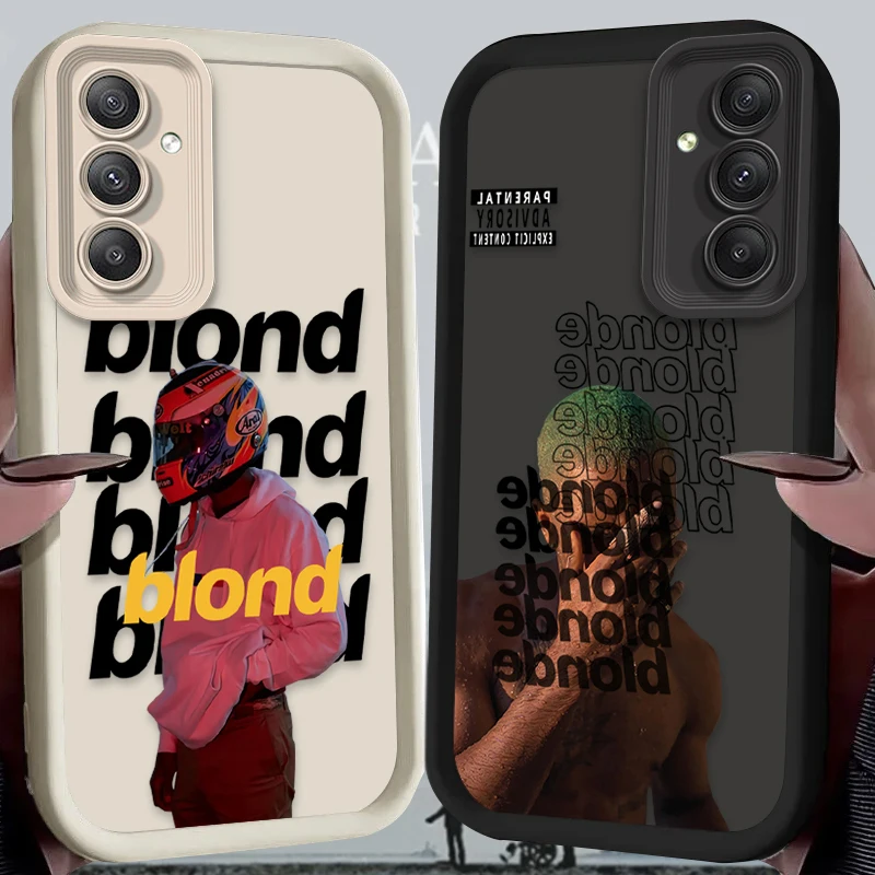 F-Frank Blonde Oceans Soft Case for Samsung Galaxy A55 A35 A25 A15 A05 A05S 5G A24 A13 A23 A12 A22 A32 A52 A52S A71 A72 A51 4G