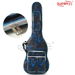 Oxford Fabric Electric Guitar Case Camouflage Electric Bass Double Straps 600D Thickening Waterproof Backpack