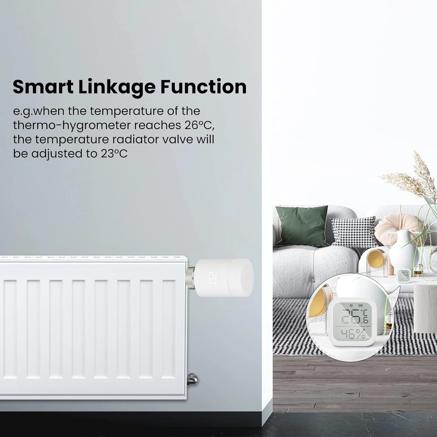 Tuya Zigbee TRV ラジエーター アクチュエーター バルブ サーモスタット ラジエーター バルブ 温度コントローラー サポート Alexa Google ホーム ホーム ガジェット