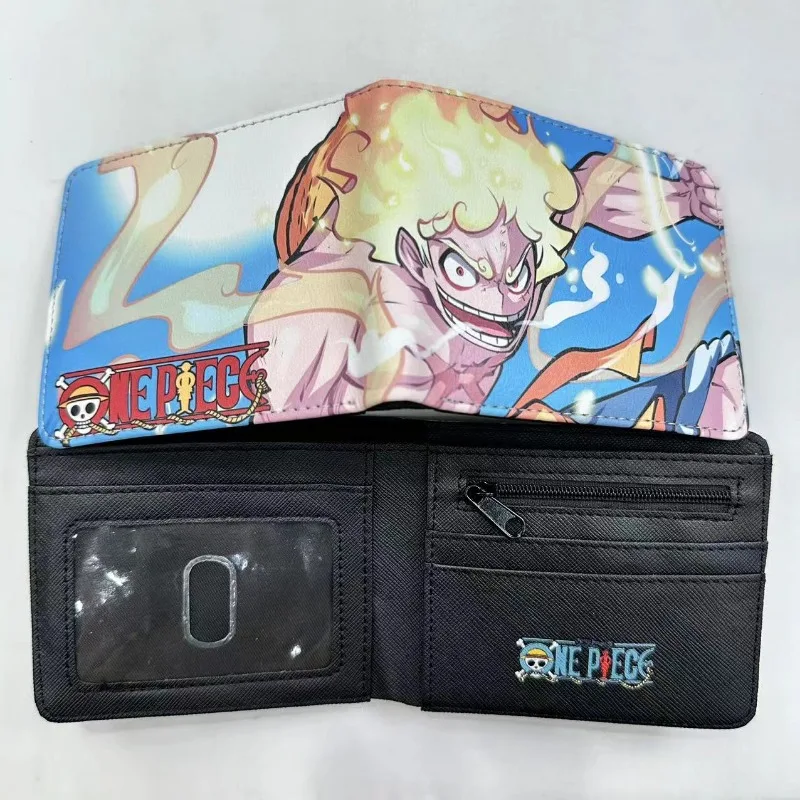 Anime ONE PIECE PU Wallet Luffy Cartoon Waterproof Portable High-Looking Multifunctional Card Holder Coin Purse Kids Gift